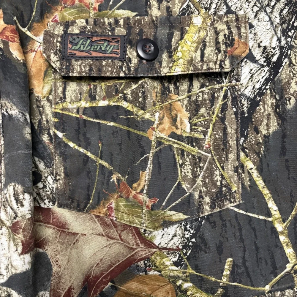 Liberty Mossy Oak Camo Cargo Pants adjustable Waist Hunting Outdoor Men L 38X30